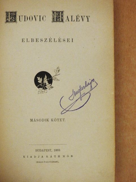 Ludovic Halévy - Ludovic Halévy elbeszélései II. [antikvár]
