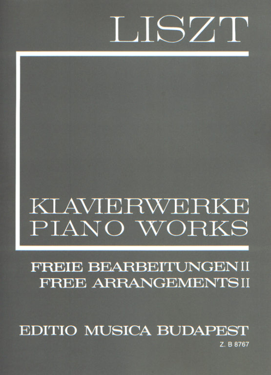 LISZT - LISZT ÖSSZKIADÁS II/2 FREIE BEARBEITUNGEN II FÜR KLAVIER,FŰZÖTT ANTIKVÁR