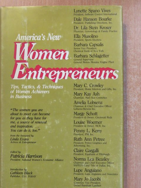 America's New Women Entrepreneurs (dedikált példány) [antikvár]