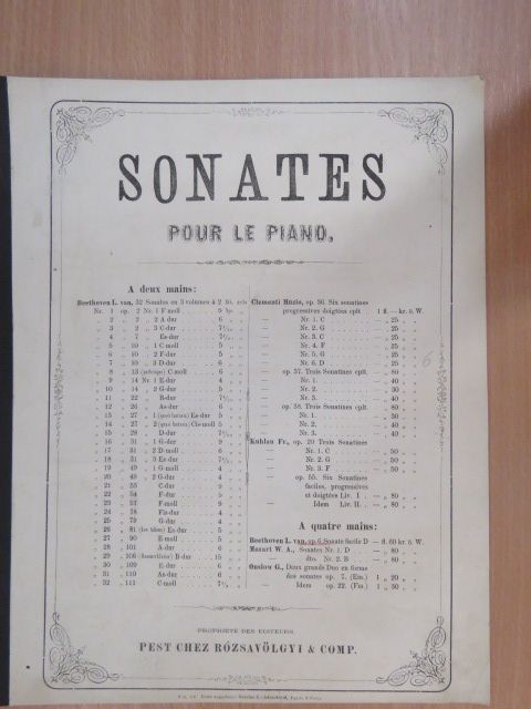 Beethoven - Sonate facile D Op. 6 [antikvár]