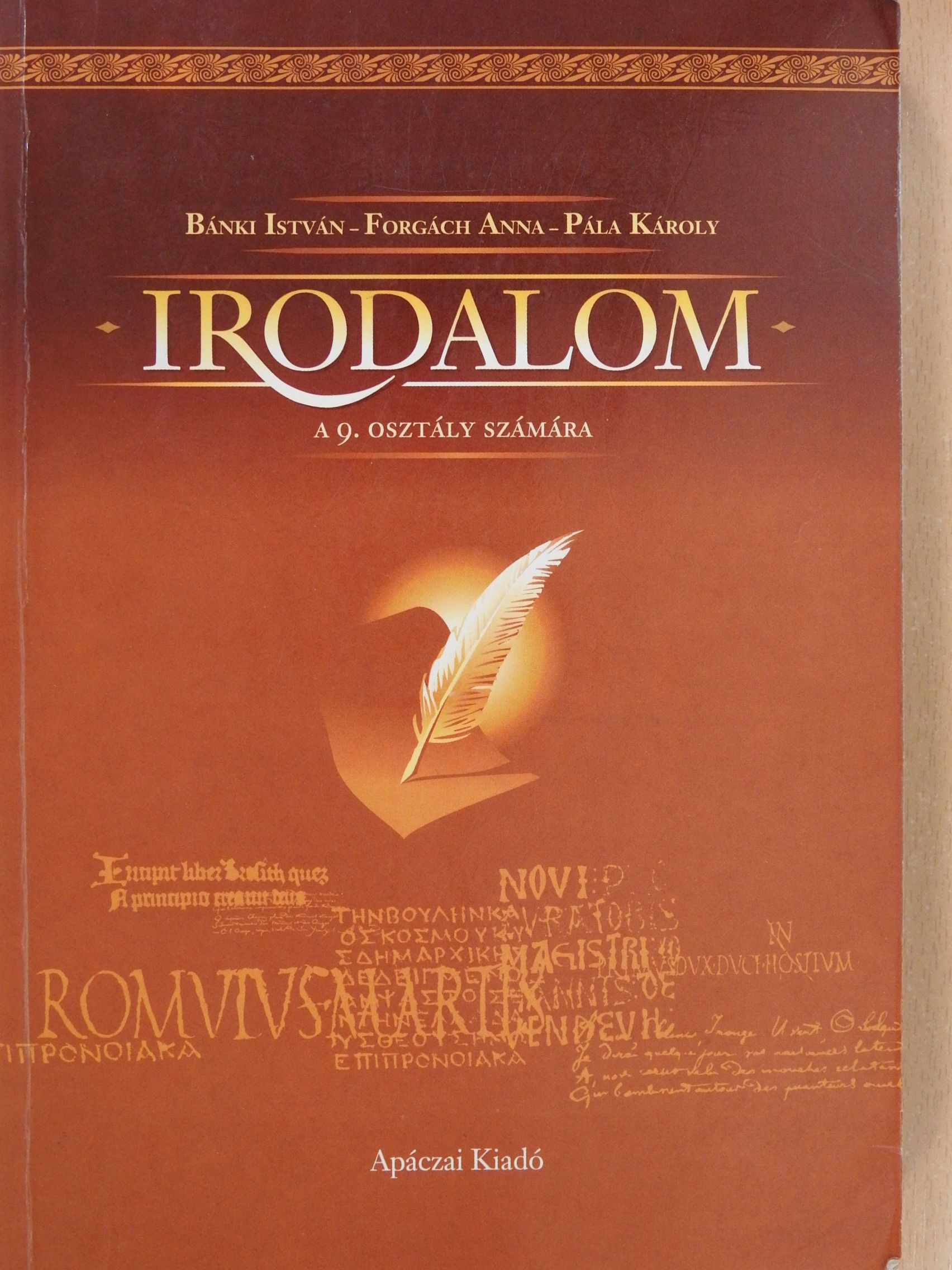Bánki István - Irodalom 9. (dedikált példány) [antikvár]