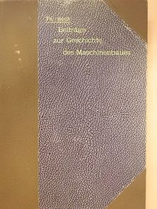 Theodor Beck - Beiträge zur Geschichte des Maschinenbaues [antikvár]