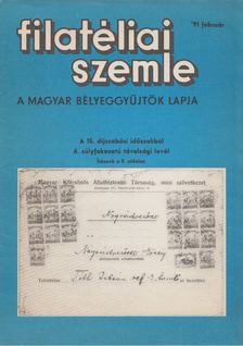 SIMON GY. FERENC - Filatéliai szemle 1991. február [antikvár]