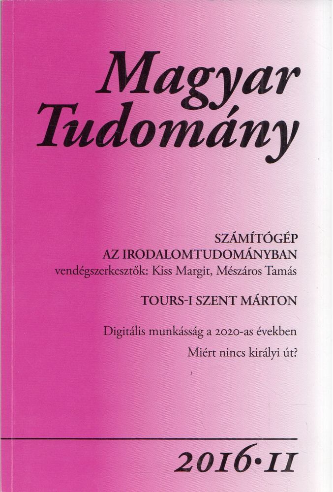 CSÁNYI VILMOS - Magyar tudomány 2016/11 [antikvár]