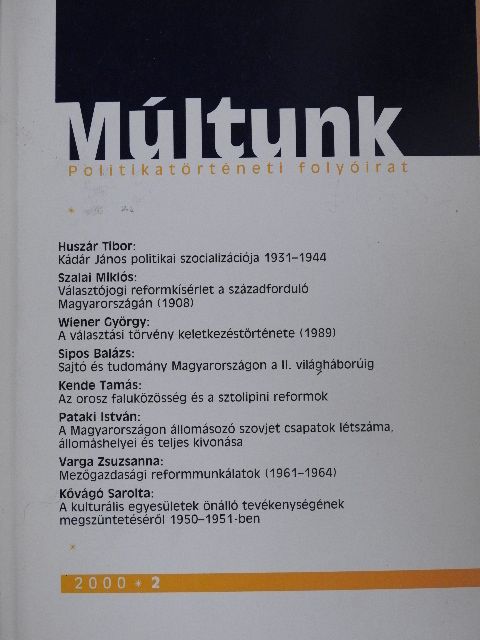 Huszár Tibor - Múltunk 2000/2. [antikvár]