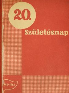 Záhonyi Ede - 20. születésnap [antikvár]