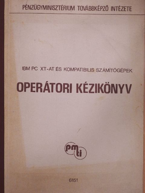 Winkler Zsuzsanna - IBM PC XT - AT és kompatibilis számítógépek Operátori kézikönyv [antikvár]