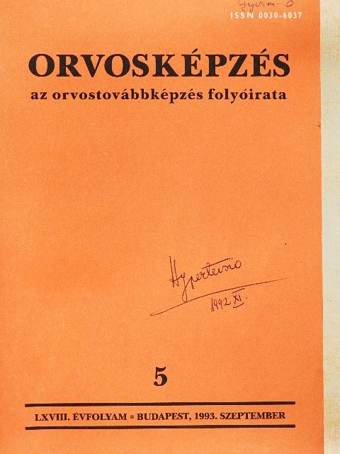 Dr. Dzsinich Csaba - Orvosképzés 1993. szeptember [antikvár]