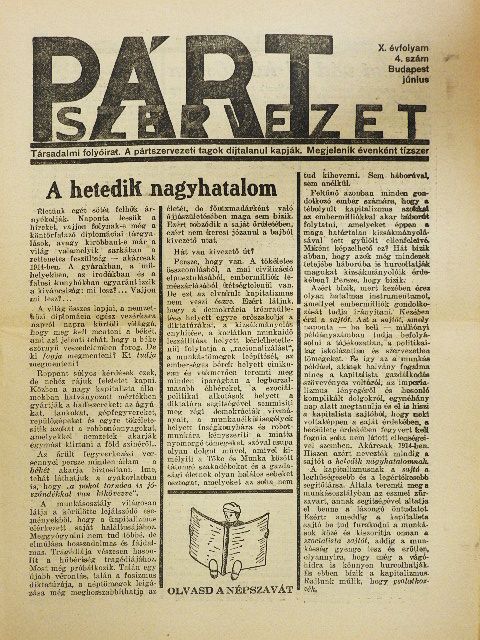 Gácsfalvi Lajos - Pártszervezet 1936. június [antikvár]