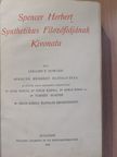 Collins F. Howard - Spencer Herbert synthetikus filozófiájának kivonata [antikvár]