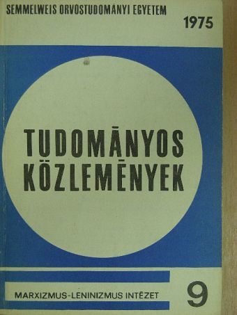 Dr. Ádám György - Tudományos közlemények 1975/9. [antikvár]