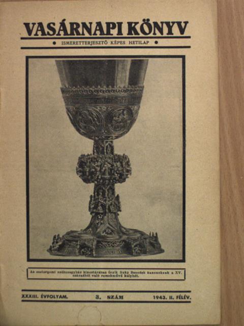 Vasárnapi Könyv 1943. II/3. [antikvár]