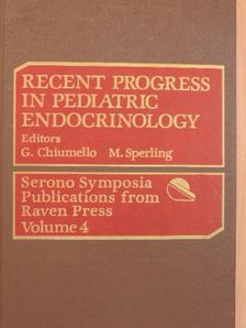 D. Chang - Recent Progress in Pediatric Endocrinology [antikvár]