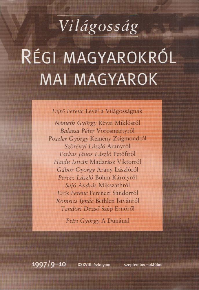 Lenkei Júlia (szerk.), Papp Gábor (főszerk.) - Világosság 1997. szeptember-október [antikvár]