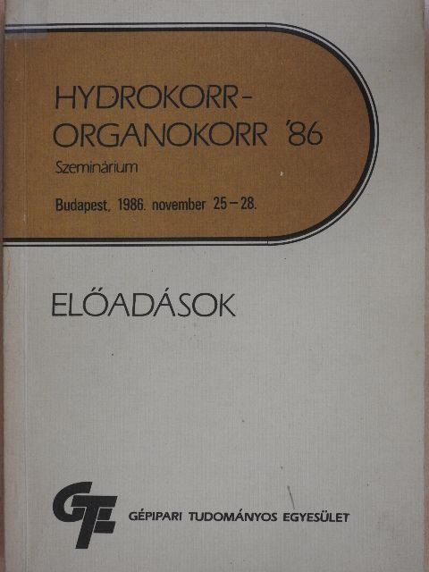 Hydrokorr - Organokorr '86 Szeminárium [antikvár]