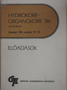 Hydrokorr - Organokorr '86 Szeminárium [antikvár]