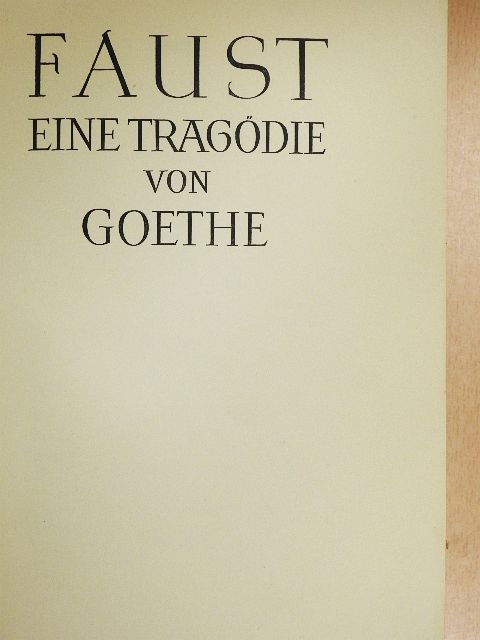 Goethe - Faust [antikvár]