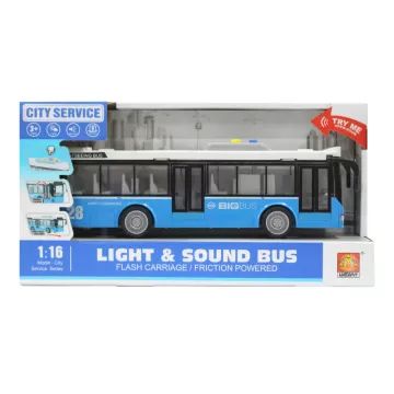 Játék busz fény- és hanghatásokkal - világoskék
