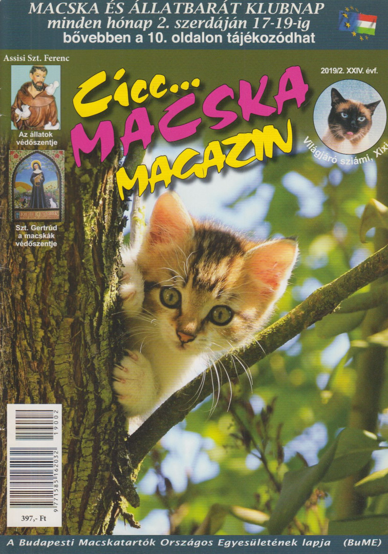 Dr. Tóth Lászlóné - Cicc... Macska Magazin 2019/2. [antikvár]