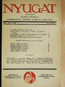 Cs. Szabó László - Nyugat 1941. január 1. [antikvár]