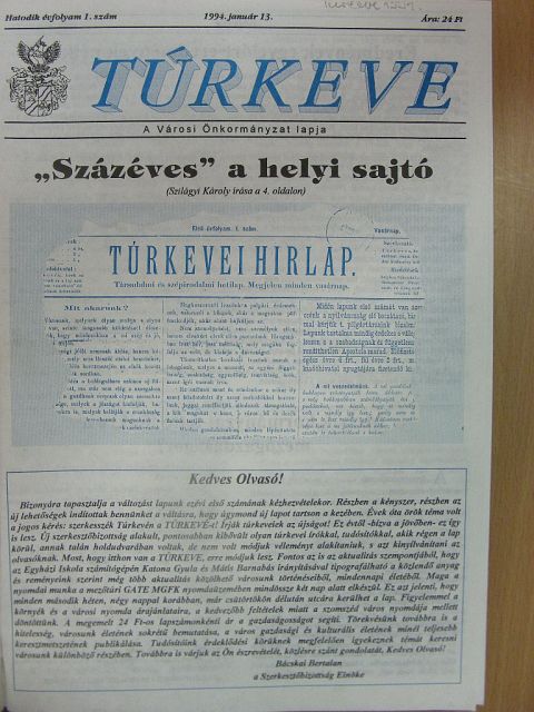 Bereznai Péter - Túrkeve/4x4/Kevi Föld/Református Nagykunság/Református Tiszántúl 1992-1994. (vegyes számok) (31 db) [antikvár]