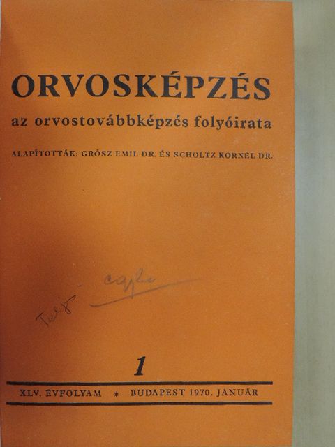 Dubovitz Dénes - Orvosképzés 1970-1971. január-december [antikvár]