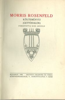 Rosenfeld, Morris - Morris Rosenfeld költeményei [antikvár]