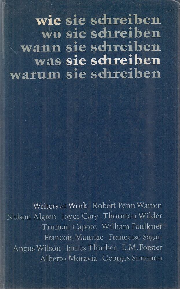 Cowley, Malcolm - Wie sie schreiben [antikvár]