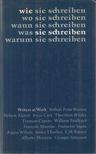 Cowley, Malcolm - Wie sie schreiben [antikvár]