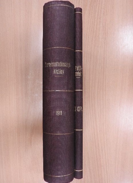 Bihari József - Természettudományi Közlöny 1911. január-december/Pótfüzetek a Természettudományi Közlönyhöz 1911. január-december I-II, [antikvár]