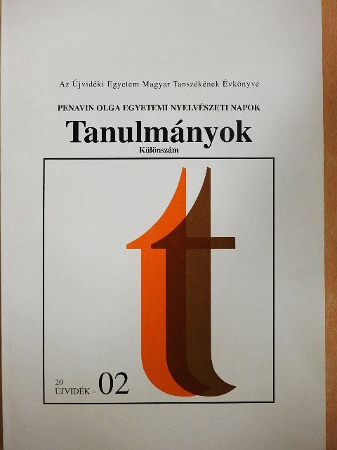 Andric Edit - Tanulmányok - Különszám [antikvár]