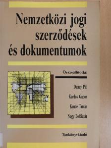 Nemzetközi jogi szerződések és dokumentumok [antikvár]