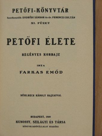Egressy Ákos - Petőfi élete/Petőfi Sándor életéből [antikvár]