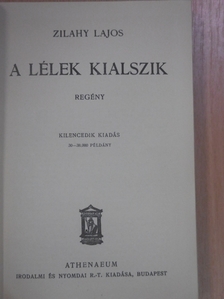 Zilahy Lajos - A lélek kialszik [antikvár]