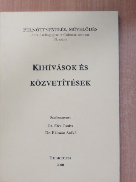 D. Rubovszky Éva - Kihívások és közvetítések [antikvár]