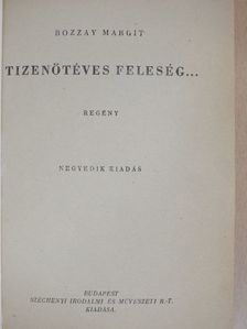 Bozzay Margit - Tizenötéves feleség... [antikvár]