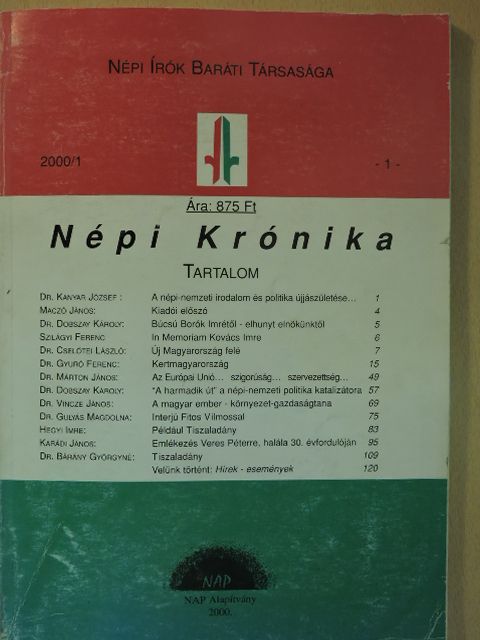 Dr. Cselőtei László - Népi krónika 2000/1 [antikvár]