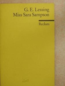 Gotthold Ephraim Lessing - Miss Sara Sampson [antikvár]