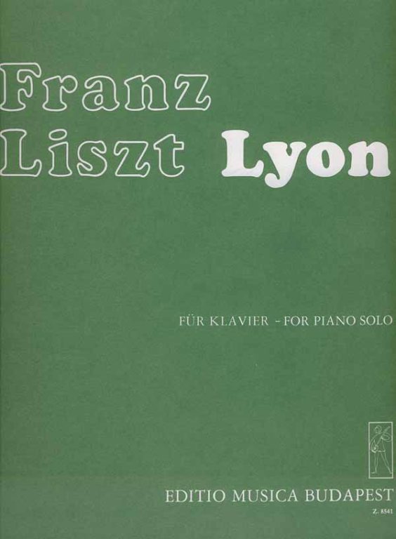 LISZT - LYON FÜR KLAVIER (ANNÉES DE PÉLÉRINAGE I) ANTIKVÁR PÉLDÁNY