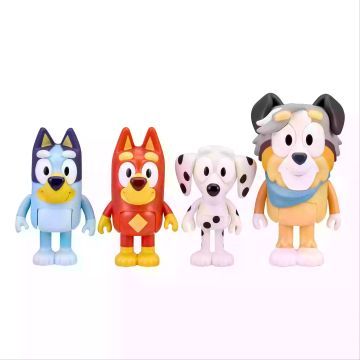 Bluey: Iskolaszett figurák - 4 db-os