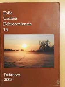 B. Székely Gábor - Folia Uralica Debreceniensia 16. [antikvár]
