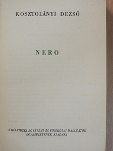 Kosztolányi Dezső - Nero [antikvár]