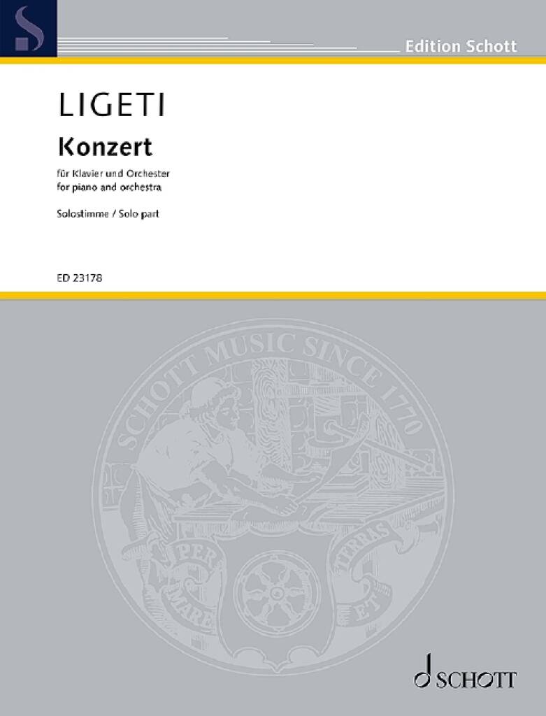Ligeti György - KONZERT FÜR KLAVIER UND ORCHESTER. SOLOSTIMME