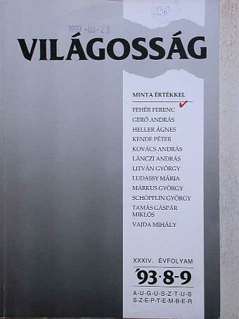 Fehér Ferenc - Világosság 1993. augusztus-szeptember [antikvár]