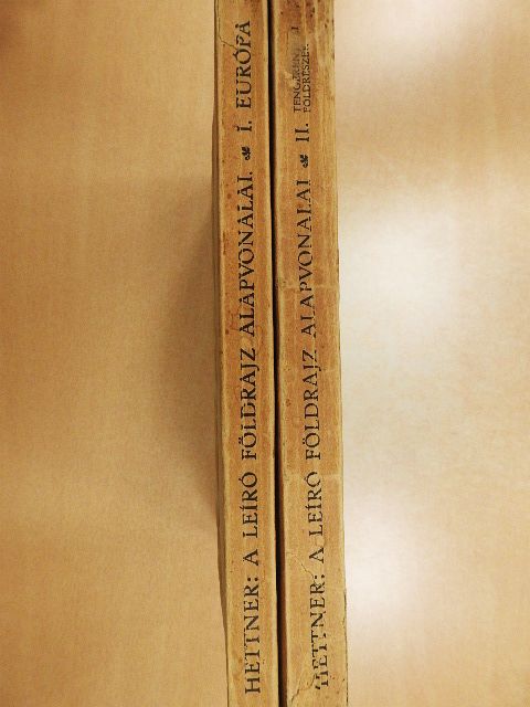 Dr. Hettner Alfréd - A Leíró Földrajz Alapvonalai I-II. [antikvár]