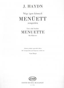 HAYDN,J - NÉGY IGEN KÖNNYŰ MENÜETT ZONGORÁRA (VARRÓ MARGIT)
