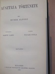 Huber Alfonz - Ausztria története I. (töredék) [antikvár]