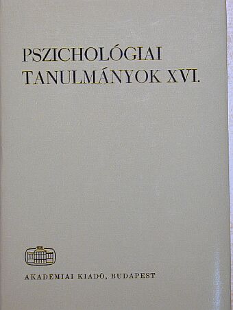Gelléri Péter - Pszichológiai tanulmányok XVI. [antikvár]