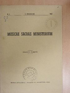 Heinrich Flatten - Musicae Sacrae Ministerium I. Halbjahr 1964 [antikvár]
