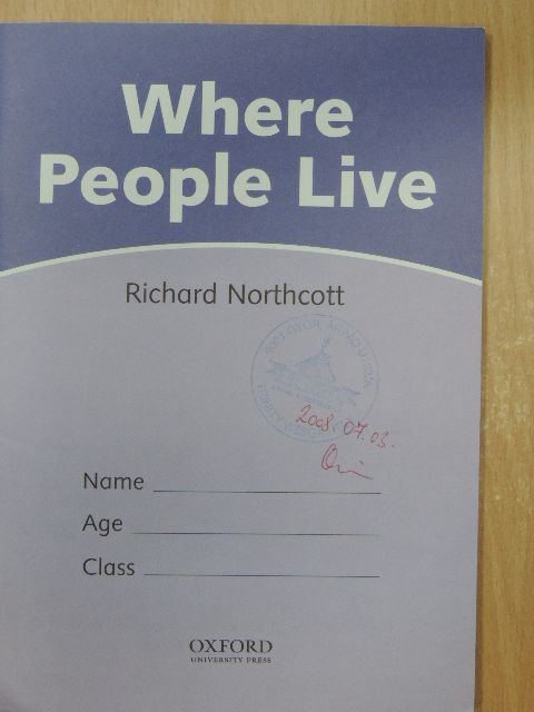 Richard Northcott - Where People Live [antikvár]